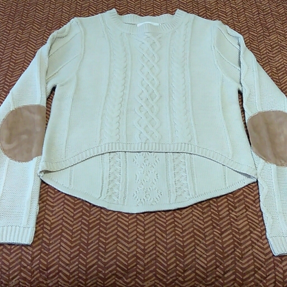 Love Tree Sweaters - Cream Hi-Lo Sweater